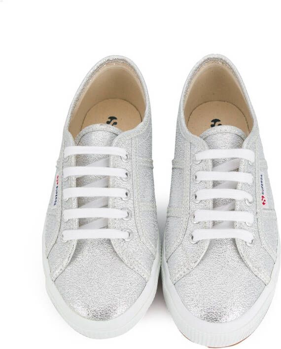 Superga Kids lace-up sneakers Silver