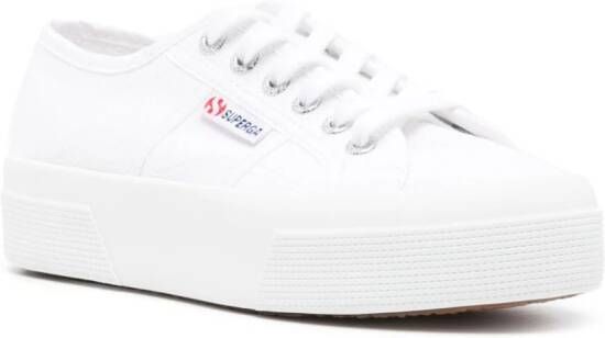 Superga logo-tag canvas sneakers White
