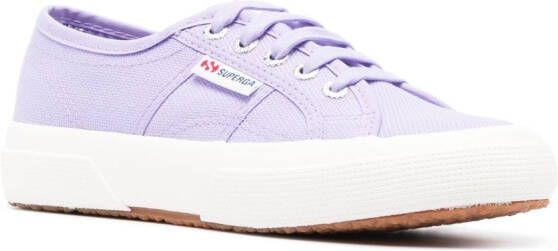 Superga logo-tag low-top sneakers Purple