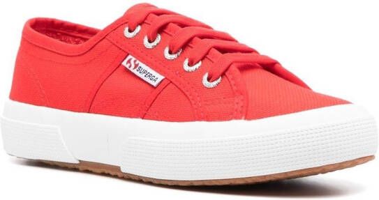Superga low-top canvas sneakers Red