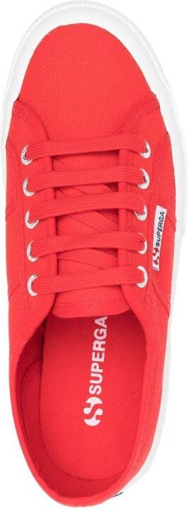 Superga low-top canvas sneakers Red