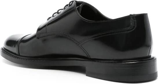 Tagliatore leather derby shoes Black