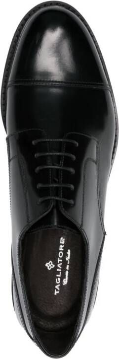 Tagliatore leather derby shoes Black