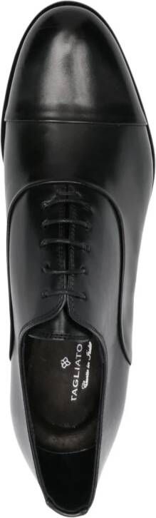 Tagliatore leather oxford shoes Black