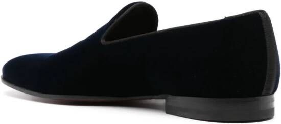 Tagliatore slip-on velvet loafers Blue