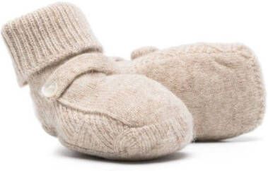 Tartine Et Chocolat knitted cashmere slippers Neutrals
