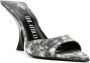 The Attico 100mm bleached-effect pointed-toe mules Grey - Thumbnail 2