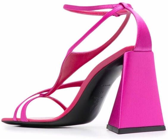 The Attico 100mm strappy sandals Pink