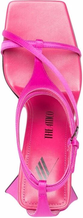 The Attico 100mm strappy sandals Pink