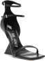 The Attico 105mm leather sandals Black - Thumbnail 2