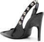The Attico 105mm stud-embellished patent leather pumps Black - Thumbnail 3
