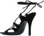 The Attico 110mm lace-up sandals Black - Thumbnail 3