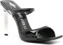 The Attico 110mm patent-leather sandals Black - Thumbnail 2