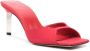 The Attico 80mm satin mules Red - Thumbnail 2
