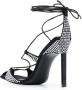 The Attico Adele 105mm crystal-embellished sandals Black - Thumbnail 3