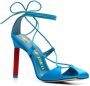 The Attico Adele 105mm lace-up sandals Blue - Thumbnail 2