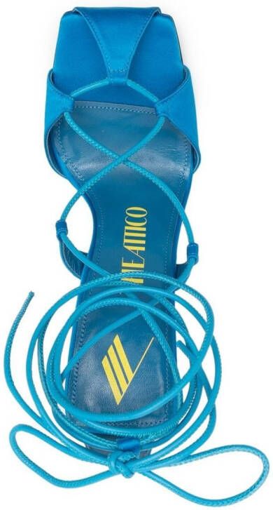 The Attico Adele 105mm lace-up sandals Blue
