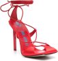 The Attico Adele 105mm lace-up sandals Red - Thumbnail 2