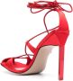 The Attico Adele 105mm lace-up sandals Red - Thumbnail 3