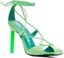 The Attico Adele 105mm rhinestone-embellished sandals Green - Thumbnail 2