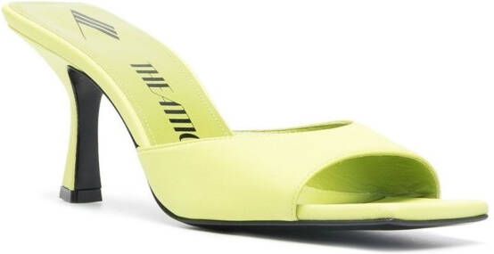 The Attico Anais 85mm leather mules Green