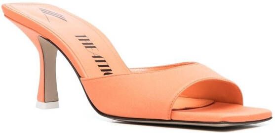 The Attico Anais 85mm square-toe sandals Orange