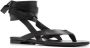 The Attico ankle-strap flat sandals Black - Thumbnail 2