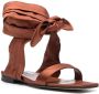 The Attico ankle-tie flat sandals Brown - Thumbnail 2