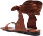 The Attico ankle-tie flat sandals Brown - Thumbnail 3