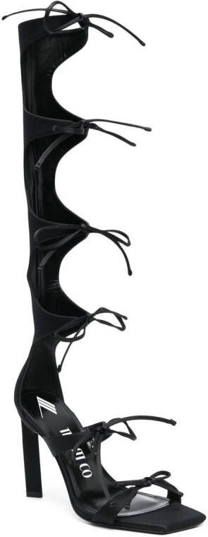 The Attico Aria gladiator sandals 110mm Black