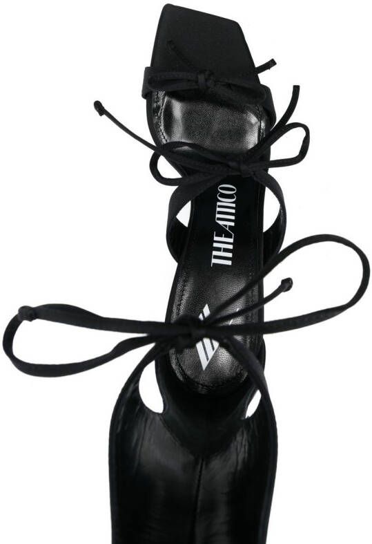 The Attico Aria gladiator sandals 110mm Black
