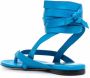 The Attico Beth flat thong sandals Blue - Thumbnail 3