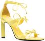 The Attico bow-detail 80cm leather sandals Yellow - Thumbnail 2