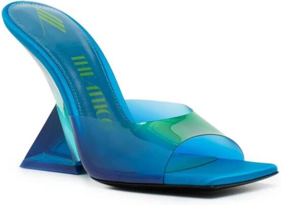 The Attico Cheope 105mm gradient-effect mules Blue