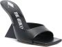 The Attico Cheope 105mm leather mules Black - Thumbnail 2