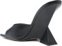 The Attico Cheope 105mm leather mules Black - Thumbnail 3