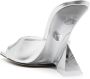 The Attico Cheope 105mm leather mules Silver - Thumbnail 3