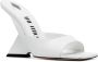 The Attico Cheope 105mm leather mules White - Thumbnail 2