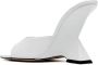 The Attico Cheope 105mm leather mules White - Thumbnail 3