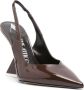 The Attico Cheope 105mm leather pumps Brown - Thumbnail 2