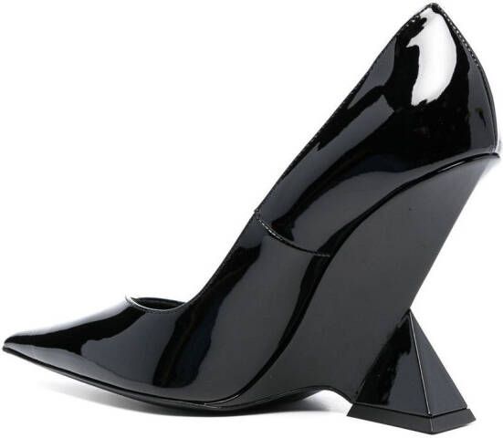 The Attico Cheope 105mm pointed-toe pumps Black