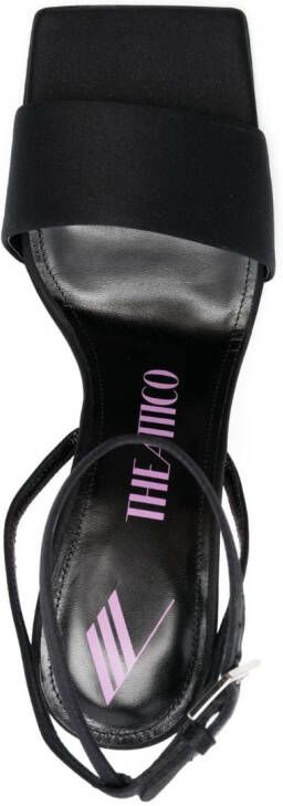The Attico Cheope 105mm sandals Black