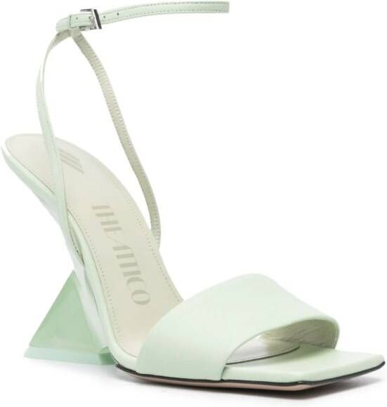 The Attico Cheope 105mm sandals Green