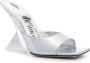 The Attico Cheope 105mm sandals Silver - Thumbnail 2