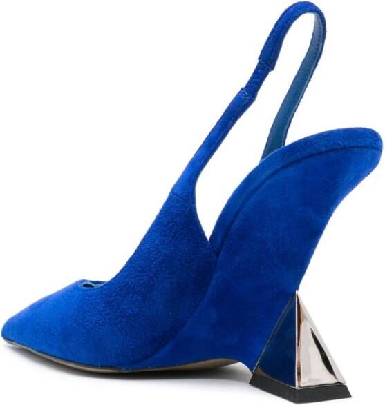 The Attico Cheope 105mm slingback pumps Blue