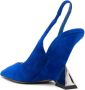 The Attico Cheope 105mm slingback pumps Blue - Thumbnail 3