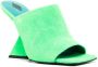 The Attico Cheope 105mm square-toe mules Green - Thumbnail 2