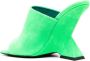 The Attico Cheope 105mm square-toe mules Green - Thumbnail 3