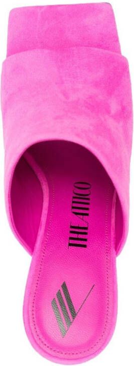 The Attico Cheope 105mm square-toe mules Pink
