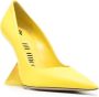 The Attico Cheope 110mm leather pumps Yellow - Thumbnail 2